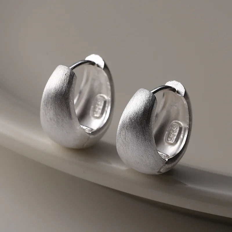 VENTFILLE 925 Sterling Silver Black Agate Earring for Women Girl Design Personality Minimalism Jewelry Gift Dropshipping