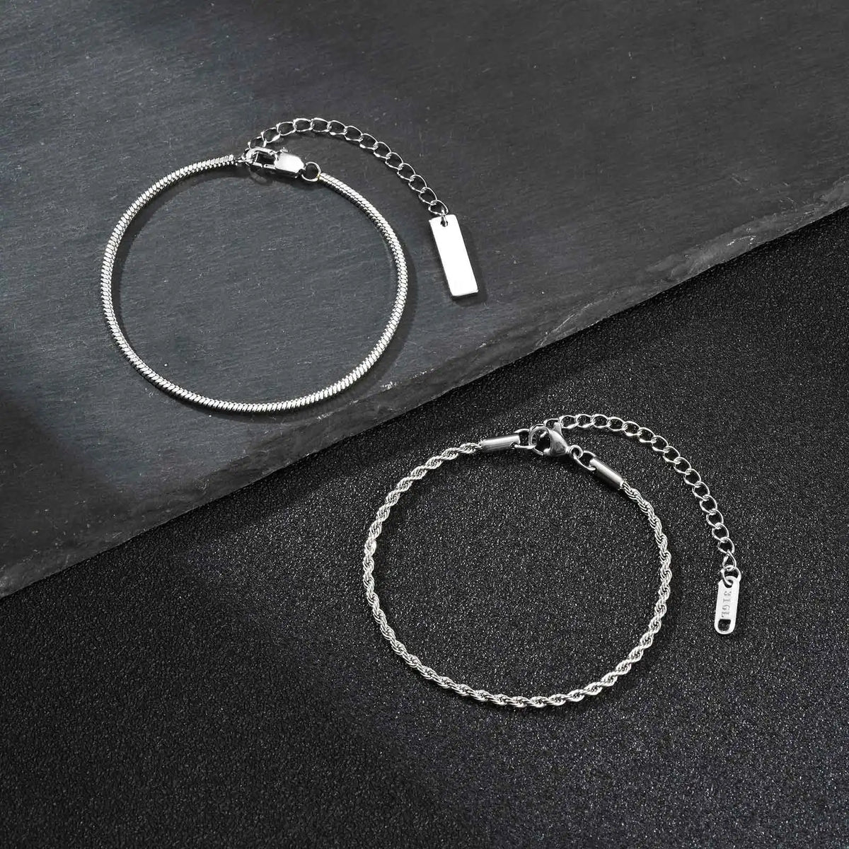 PENDRA Silver 2Pcs Bracelet