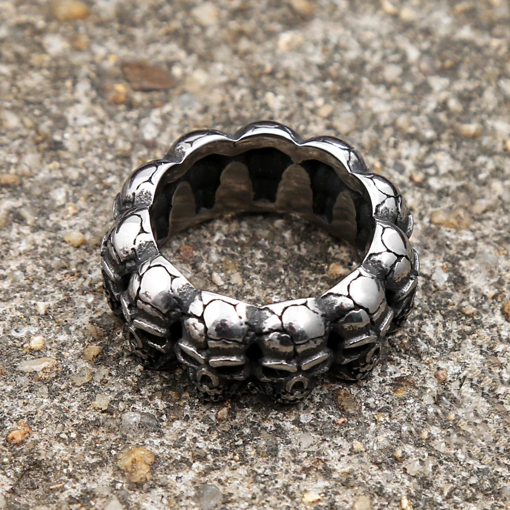 PENDRA Skullgoth Stainless Steel Skull Ring