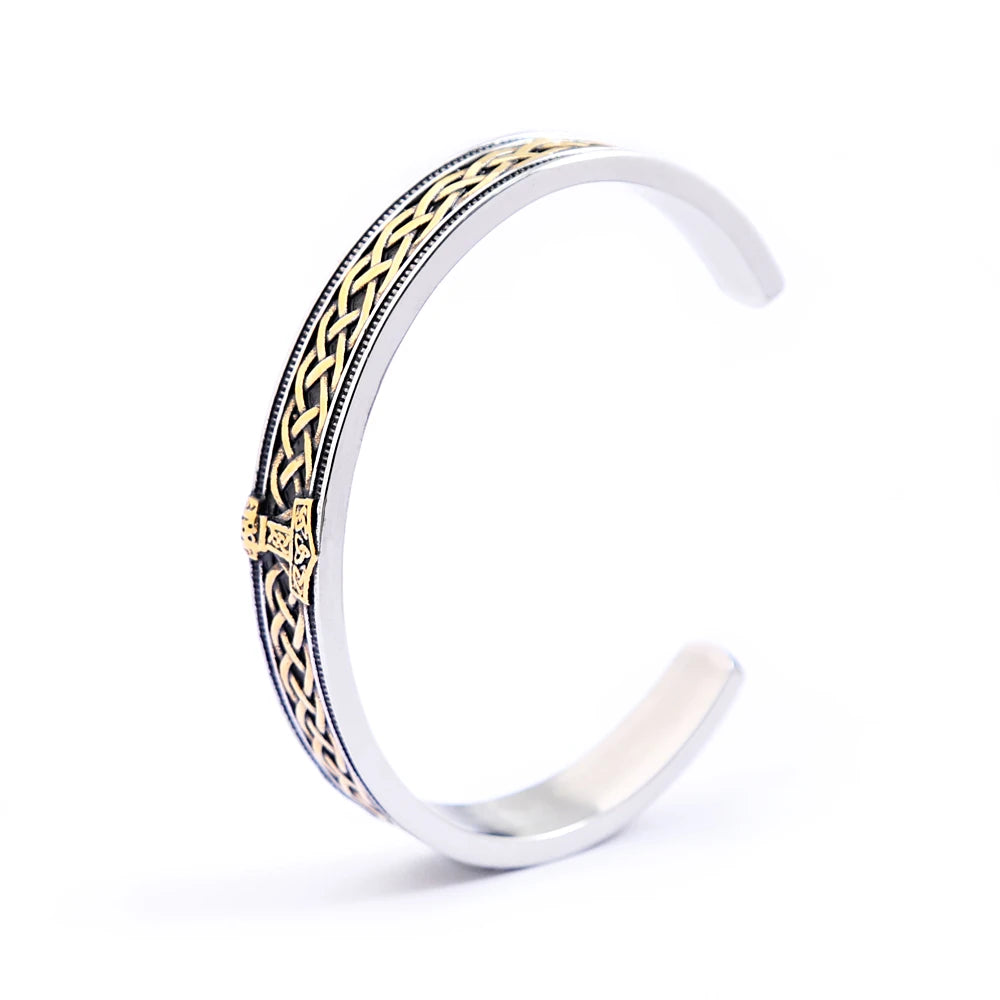 PENDRA Thor Rune Stainless Steel Viking Bracelet