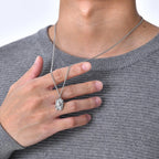 PENDRA Dog Hammered Dog Tag Necklace