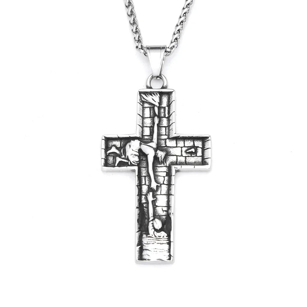 PENDRA JesusSavior Christian Cross Pendant