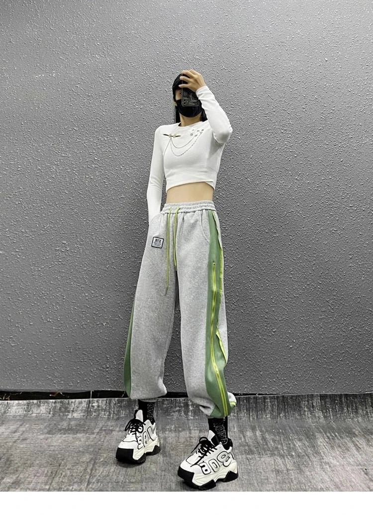 PENDRA Side Color Blocked Pants