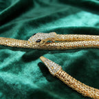 PENDRA Noraaya Rhinestone Snake Gothic Belt
