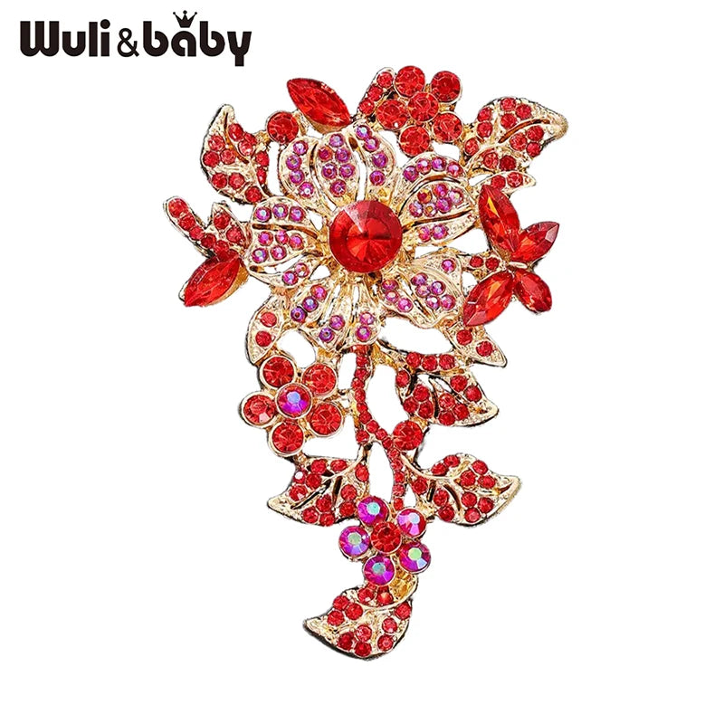 PENDRA Floraspark Big Sparkling Flower Brooch