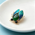 PENDRA Cicada Charm 2-Color Enamel Cicada Brooch