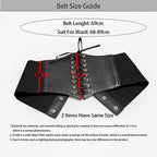 PENDRA Aureellea Black Rivet Studded Gothic Corset Belt