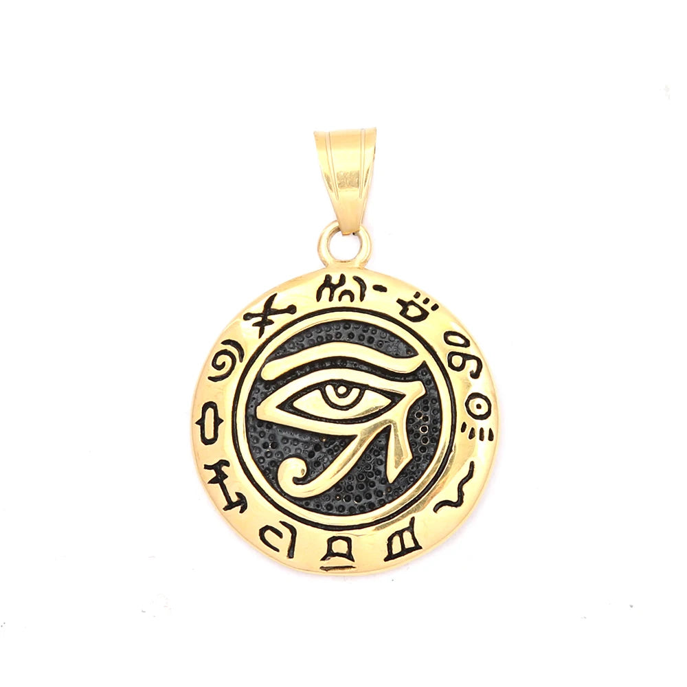 PENDRA Horus Stainless Steel Eye of Horus Pendant
