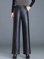 PENDRA Noir Flare High Waist Floor Length Pants