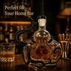 Creative Octopus Shape Glass Decanter 350ml Whiskey Wine Liquor Bottle with Stopper for Bar Home Decor