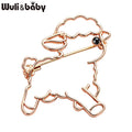 PENDRA Lovely Alloy Sheep Brooch