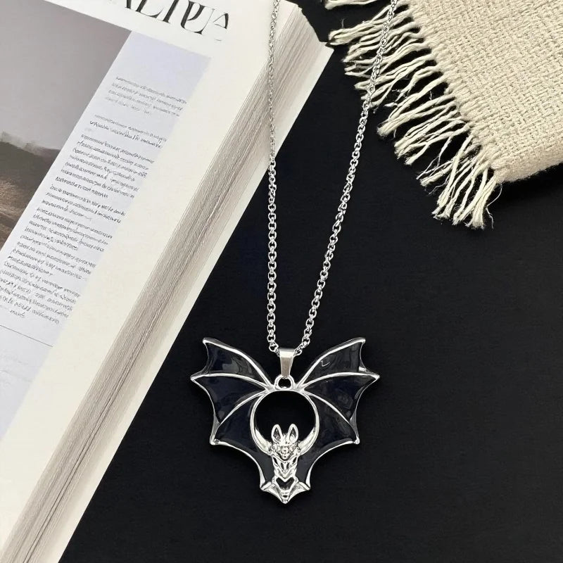 PENDRA Batgoth Vintage Stainless Steel Bat Pendant