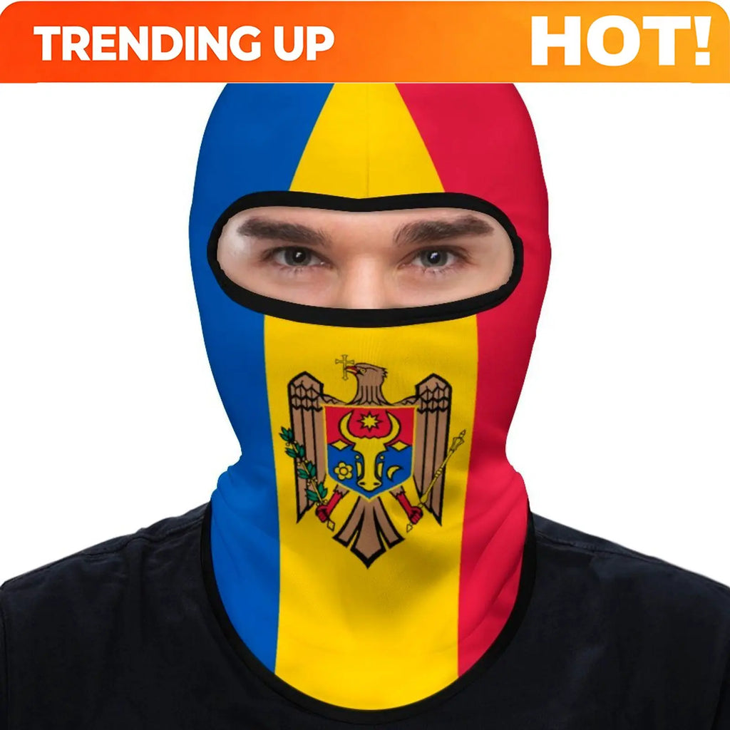 PENDRA Moldova Flag Sunscreen Face Mask