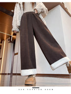 PENDRA Corduroy Splicing Lamb Pants