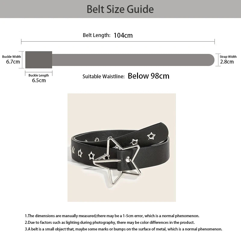 PENDRA Rheaora Black Star Luxury Belt