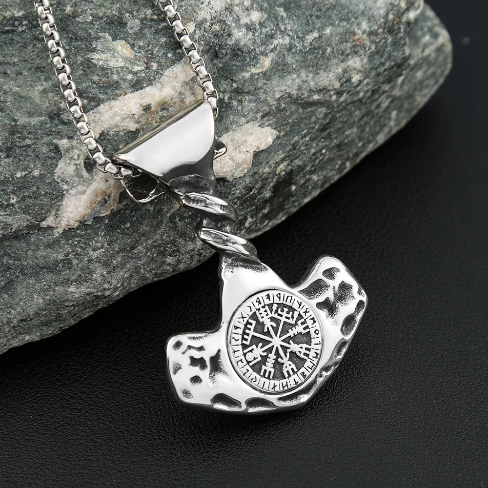 PENDRA Mjolnir Vintage Thor Hammer Pendant Necklace