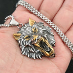 PENDRA Odinwolf Nordic Wolf Pendant Necklace