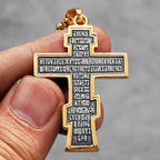 PENDRA INRI Jesus Cross Steel Necklace