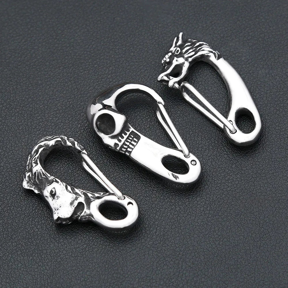 PENDRA Lionkey Stainless Steel Lion Head Keychain