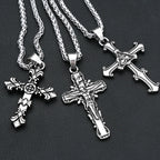 PENDRA Crossforge 316L Stainless Steel Cross Pendant