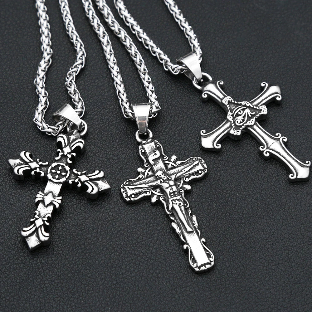 PENDRA Crossforge 316L Stainless Steel Cross Pendant