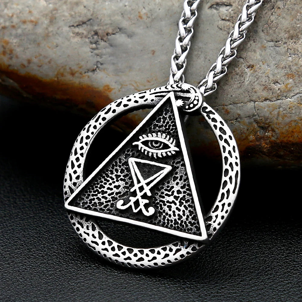 PENDRA Luciferseal Retro Stainless Steel Lucifer Pendant