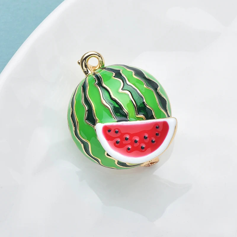 PENDRA Watermelia Cute Watermelon Brooch