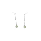 PENDRA Hotan Jade Sterling Silver Earrings