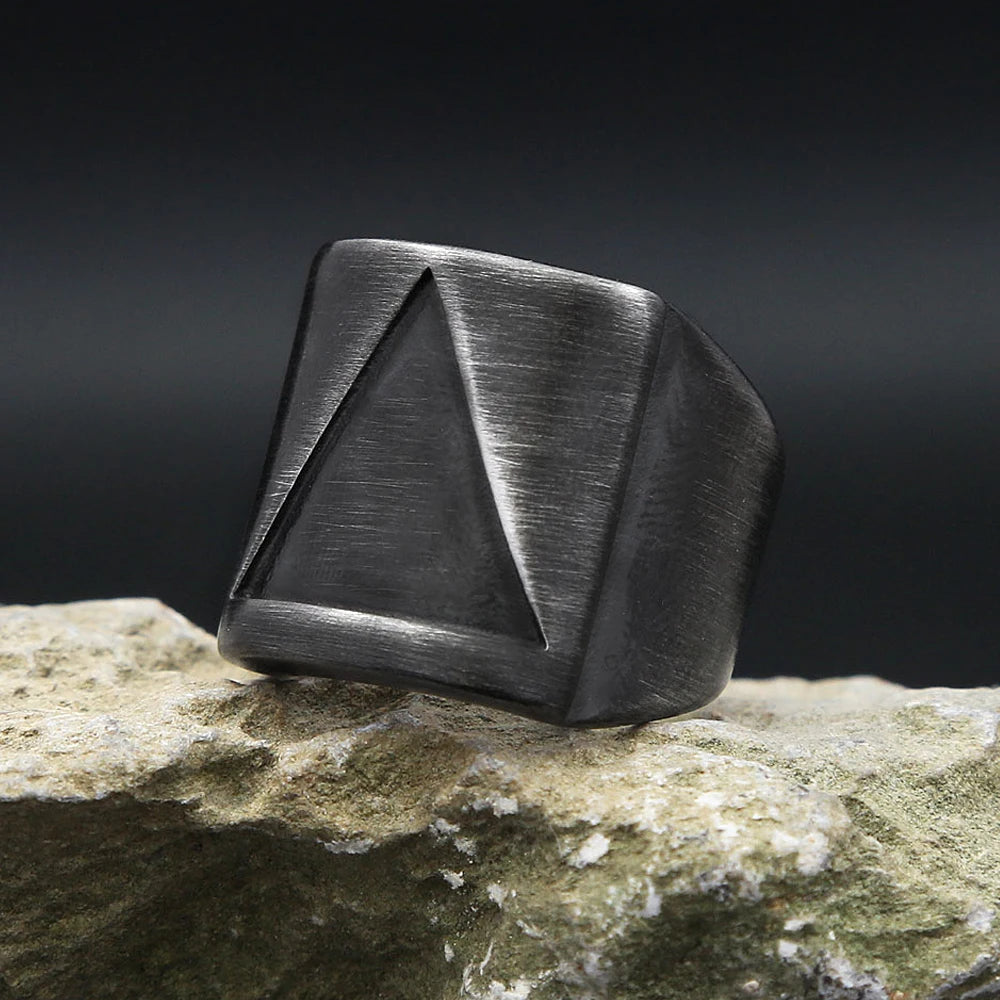 PENDRA Triangleforge Stainless Steel Triangle Ring