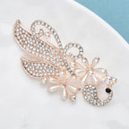 PENDRA Peacora Pearl Peacock Brooch
