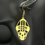 Metal Band Papa Emeritus Ghost Bc Nameless Ghoul Drop Earrings For Women Silver Color Long Hollow Earring Party Jewelry Gift
