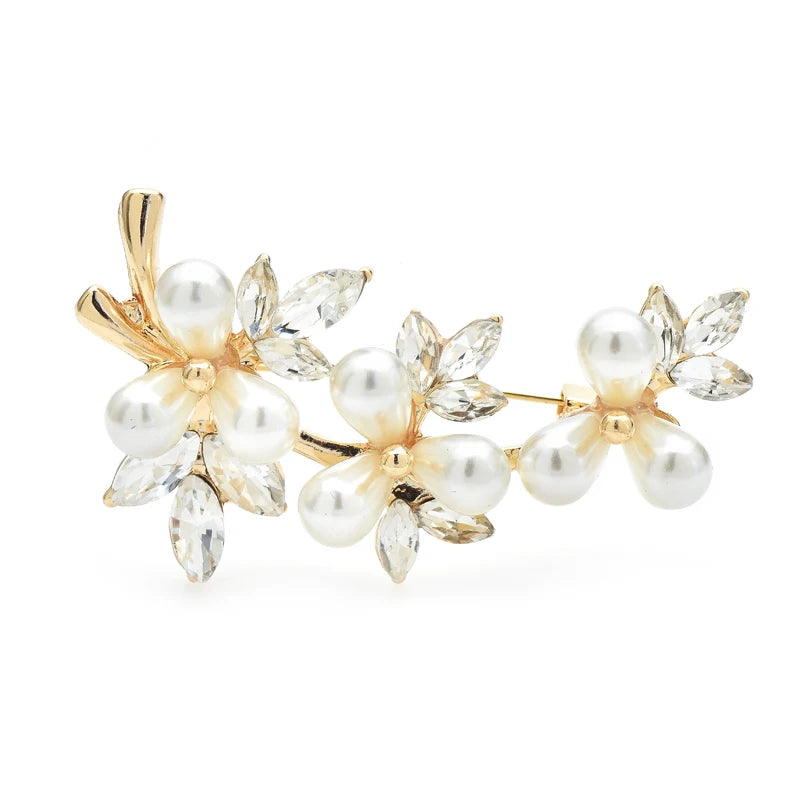 PENDRA Pearlfleur Pearl Flower Brooch