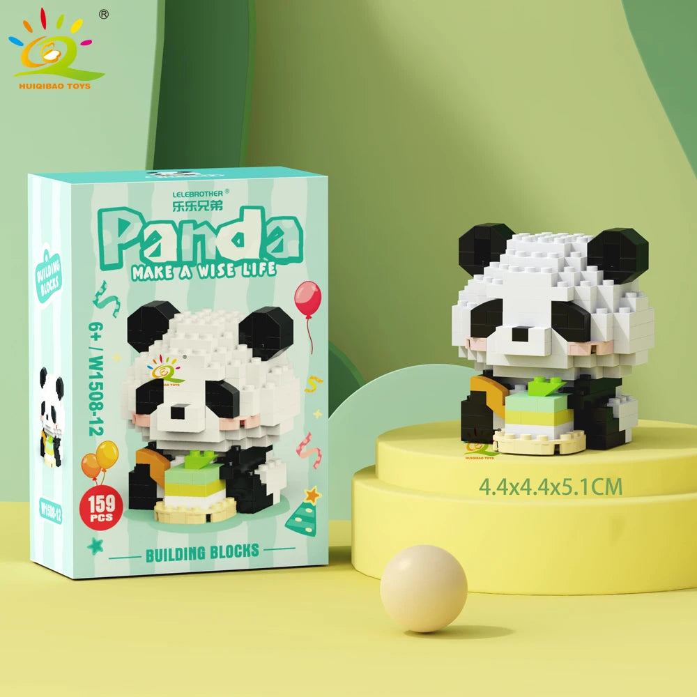 PENDRA Cute Panda Micro Building Set