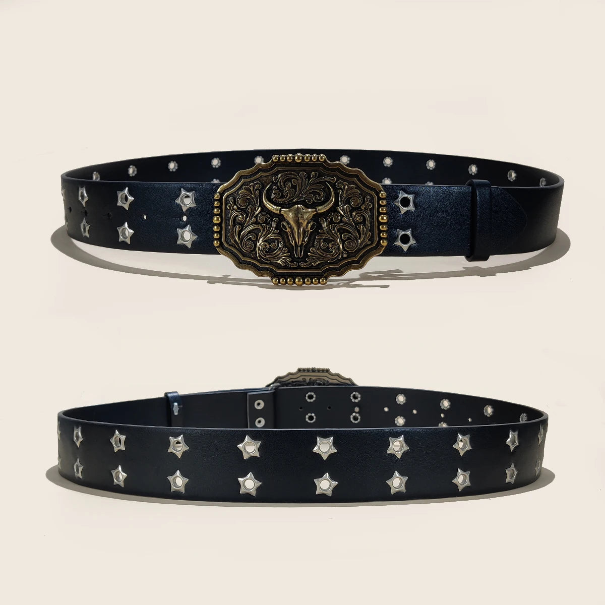 PENDRA Elaraine Leather Horse Buckle Horse Designer Belt
