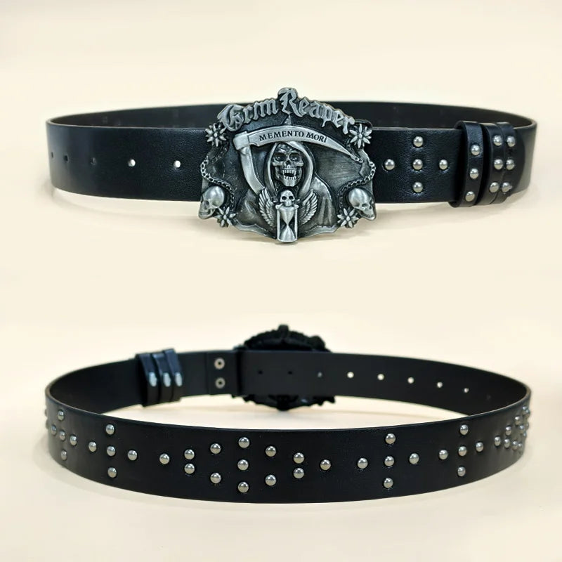 PENDRA Jadeene Leather Western Gothic Belt