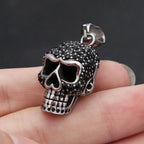 PENDRA Skullstone Gothic Black Stone Pendant