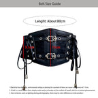 PENDRA Koraessa Leather Black Punk Corset Belt