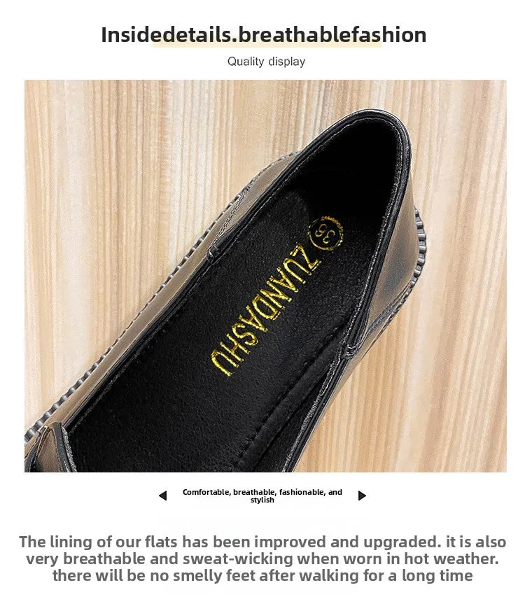 PENDRA Leather Platform British Small Shoes