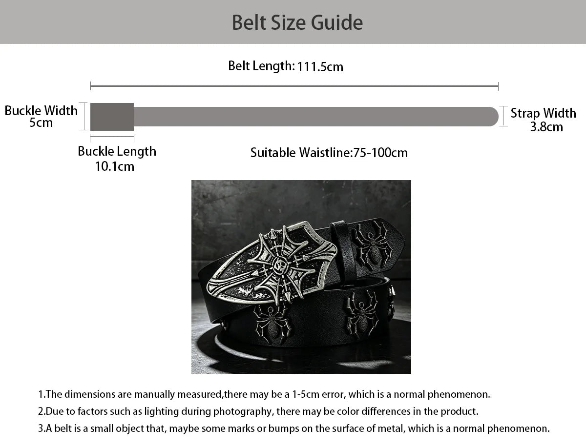PENDRA Lunaia Rhinestone Spider Luxury Belt