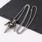 Rock Punk Dragon Claw Necklace for Men Boys,Vintage Claw Long Pendant Necklace,Trendy Jewelry Gift