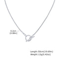 2mm Classic Round Snake Chain Necklace for Men Boys,50cm Toggle Chain Link Collar,Simple Easy Clasps Chains