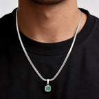 PENDRA Cuban Stone Chain Necklace