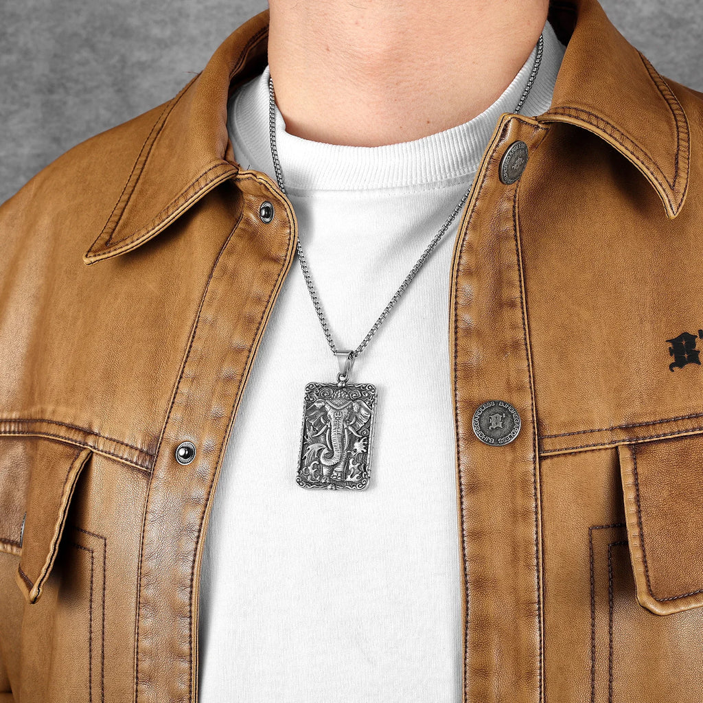 PENDRA Tavorin Elephant Motif Necklace