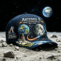 Four Great Astronauts Commemorative Hat - Space Program Suitable for Independence Day, Lightweight Buckle Closure for Themed