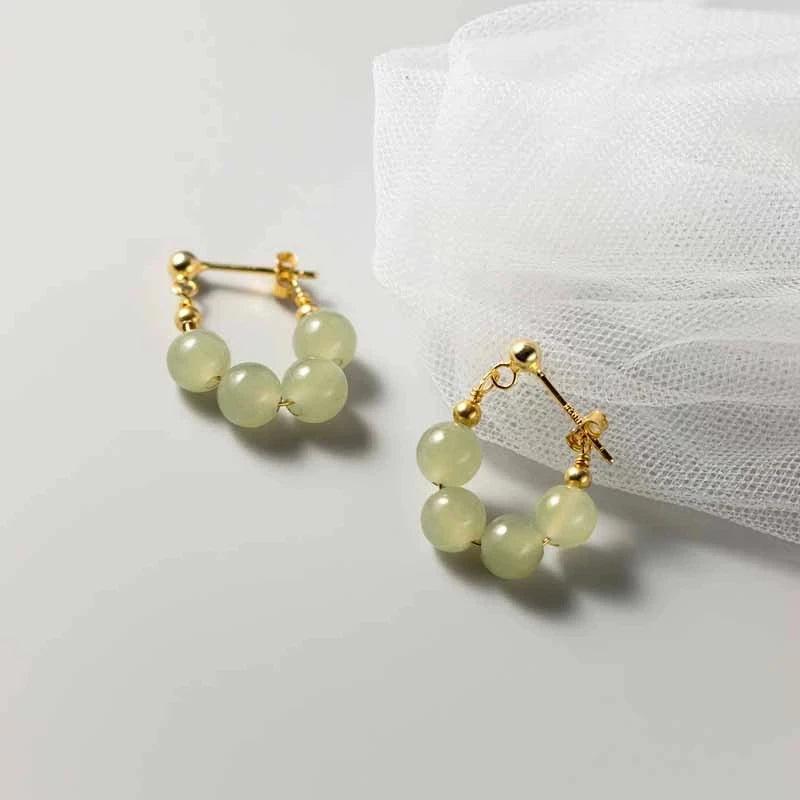 PENDRA Jade Hetian Ear Earrings