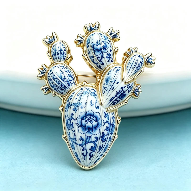 PENDRA Cactara Charming Cactus Brooch