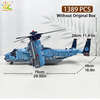 PENDRA Tiltrotor Aircraft Helicopter Building Set