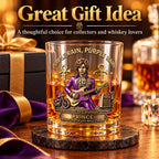 Purple Rain Inspired Whiskey Glass Collectible Drinkware Music Fan Gift Decorative Glass Tumbler