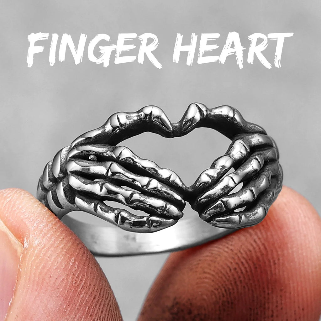 PENDRA Punk Gothic Skull Ring