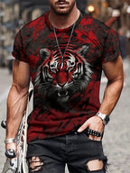 PENDRA Jesus Print Loose Comfortable Short-Sleeve God Bless You T-Shirt